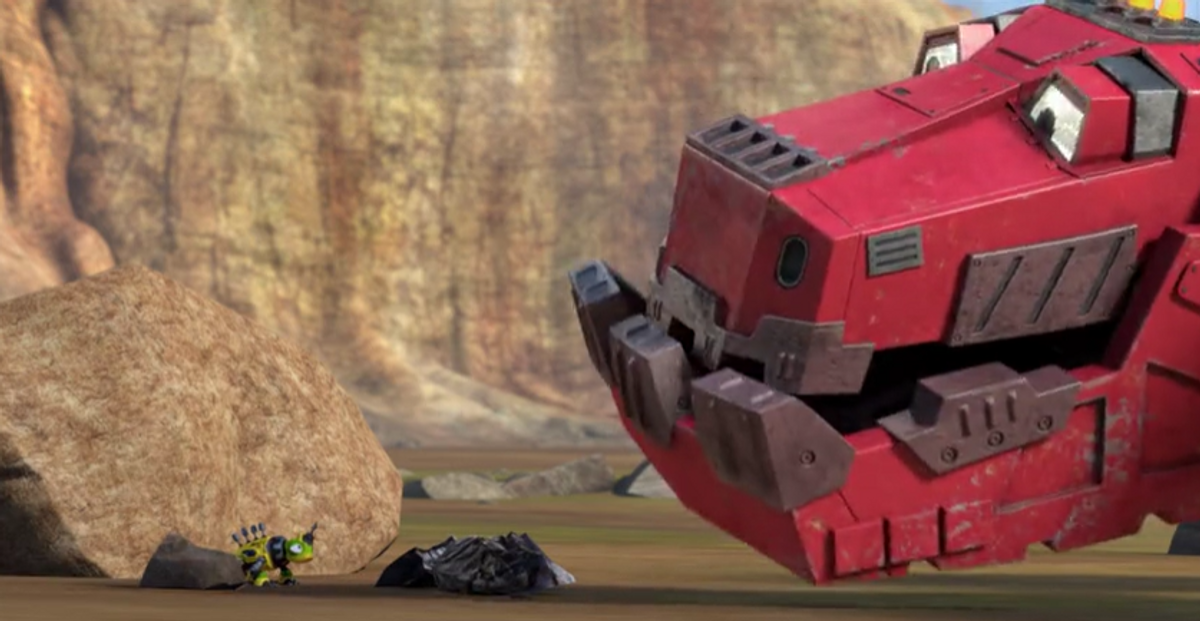 Dinotrux Talking factory Ty with Revvit