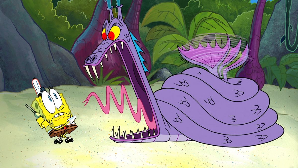 Sponge Bob Square Pants S 13 E 18 Delivery To Monster Island Ride Patrick  Ride Recap - TV Tropes