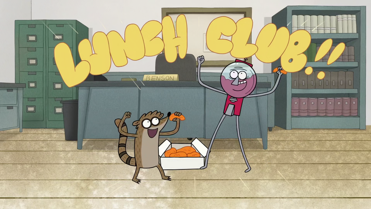 Regular Show S 07 E 03 The Lunch Club Recap - TV Tropes