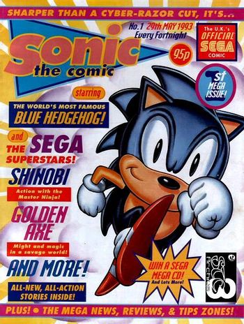 Sonic The Comic Comic Book Tv Tropes