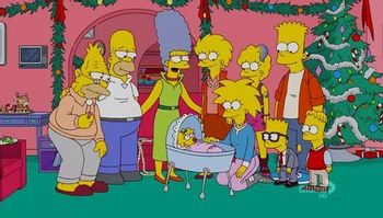 simpsons family portrait future