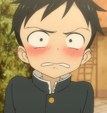 blushing face anime